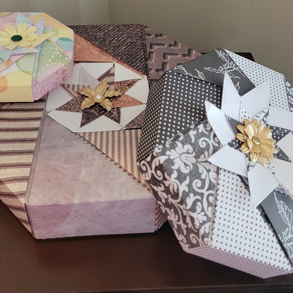 Set of 3 Handmade Gift Boxes